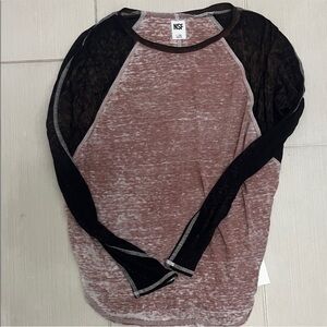 NSF Women's Black and Brown Long Sleeve Tee